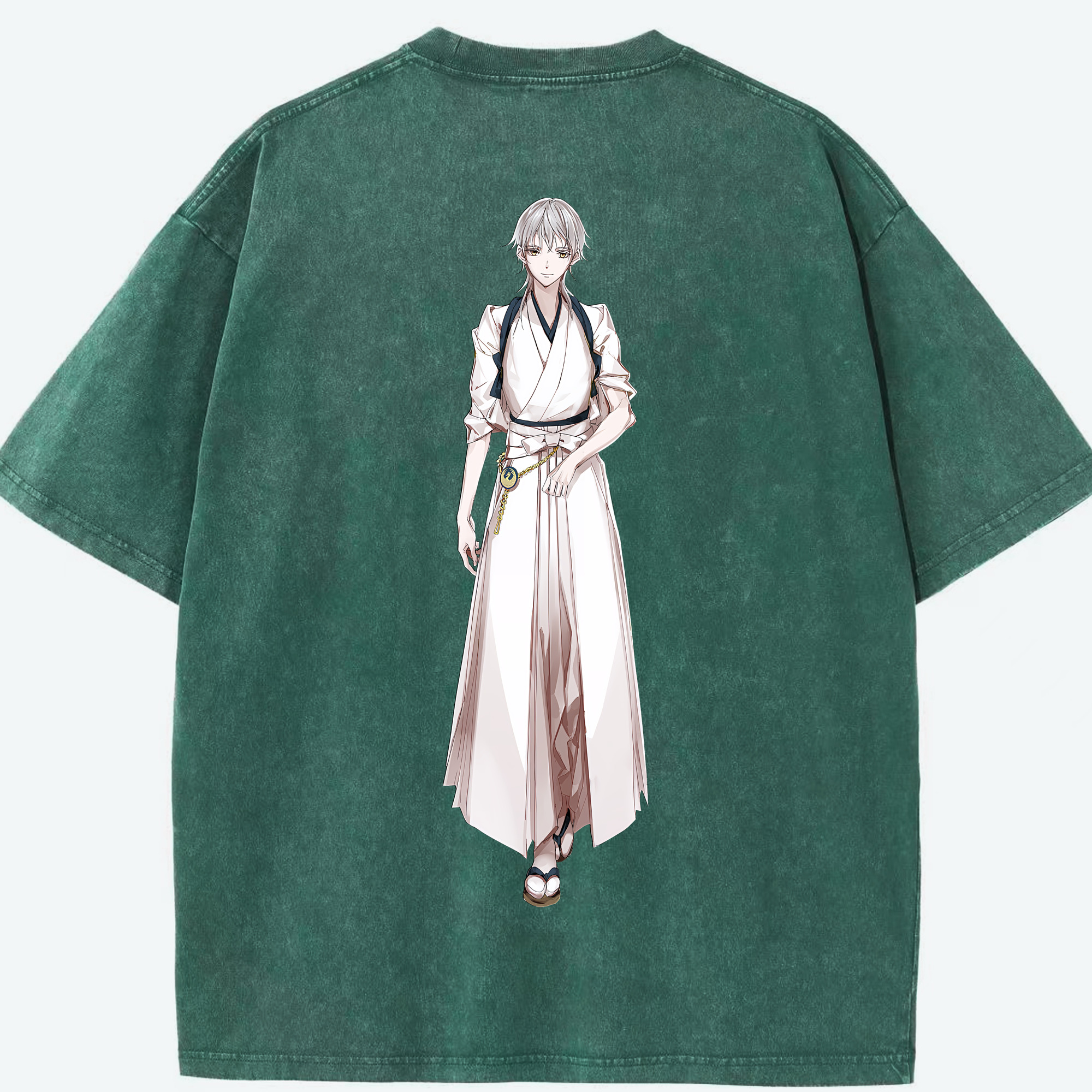 （画像用） 刀剣乱舞 Touken Ranbu 綿100% ヴィンテージ風 半袖Tシャツ（背面プリント）